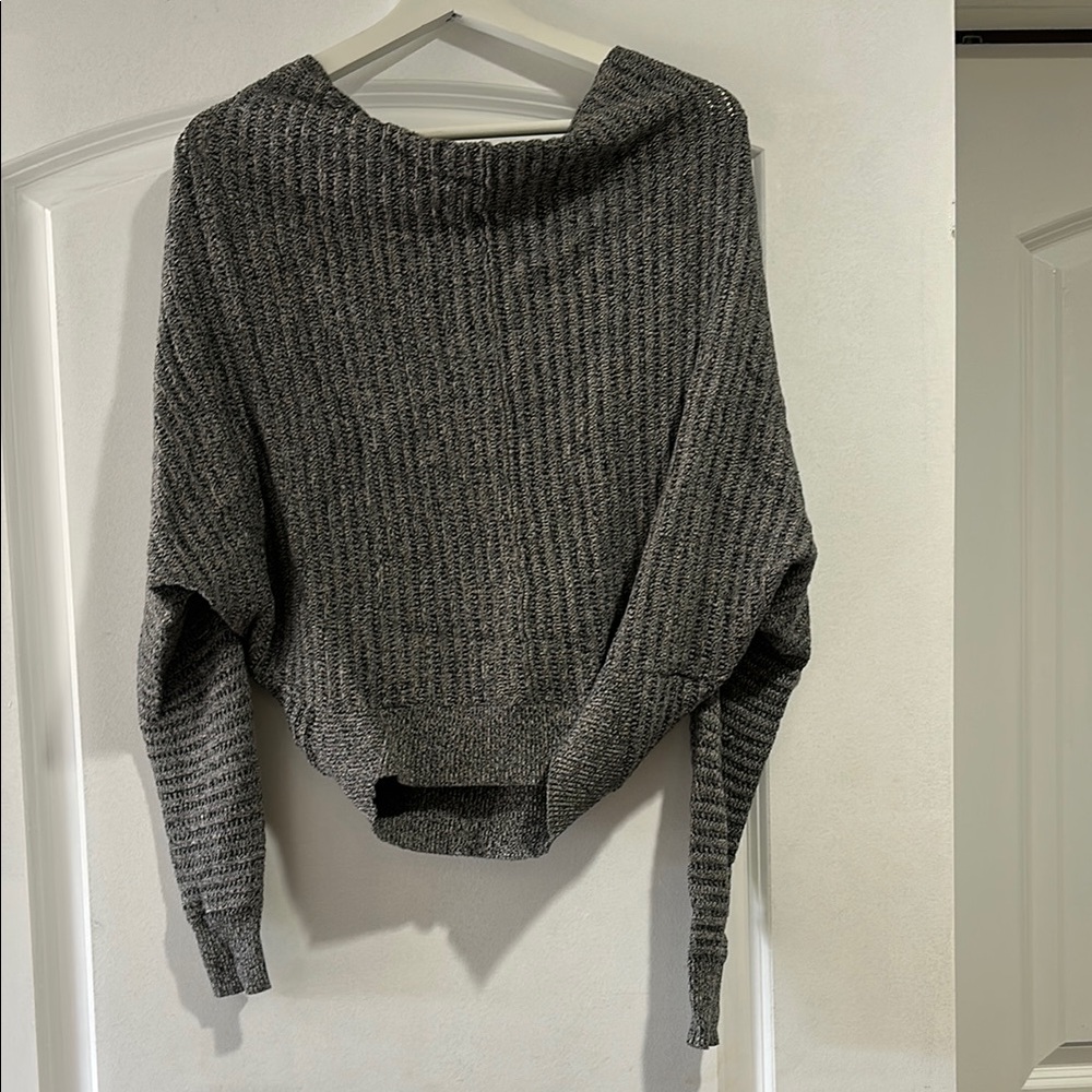All Saints Cozy Gray Knit Sweater